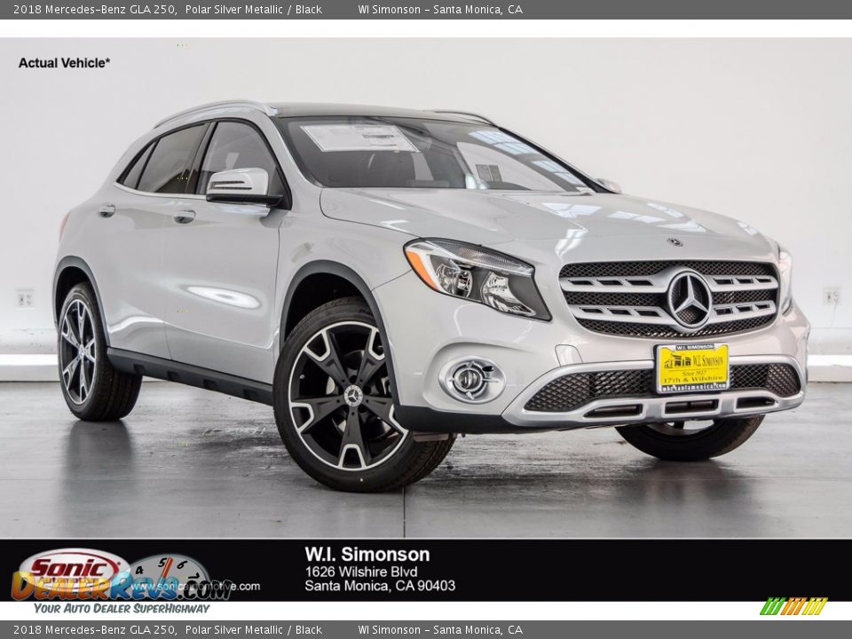 2018 Mercedes-Benz GLA 250 Polar Silver Metallic / Black Photo #1