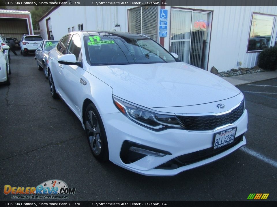 2019 Kia Optima S Snow White Pearl / Black Photo #1