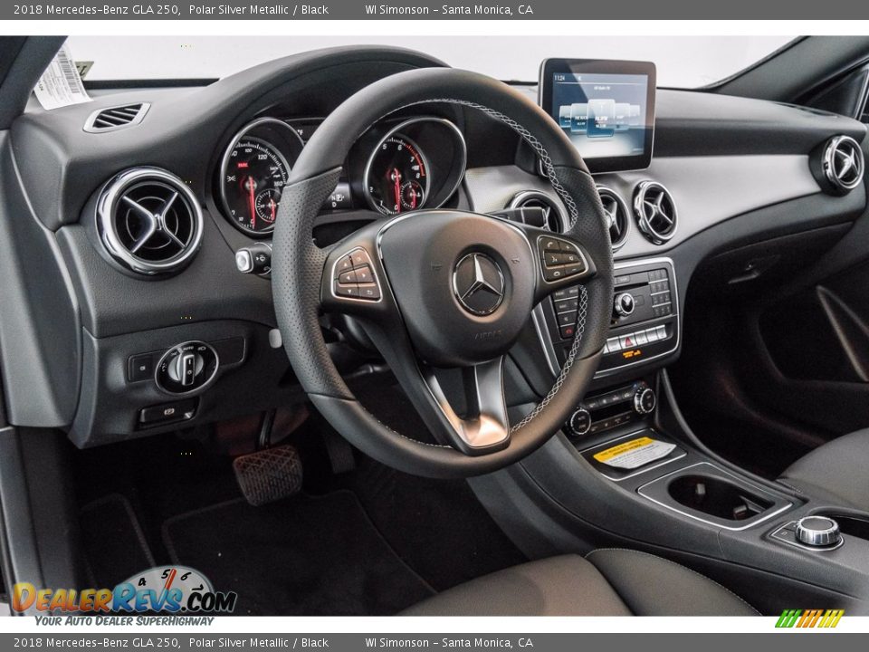 2018 Mercedes-Benz GLA 250 Polar Silver Metallic / Black Photo #6