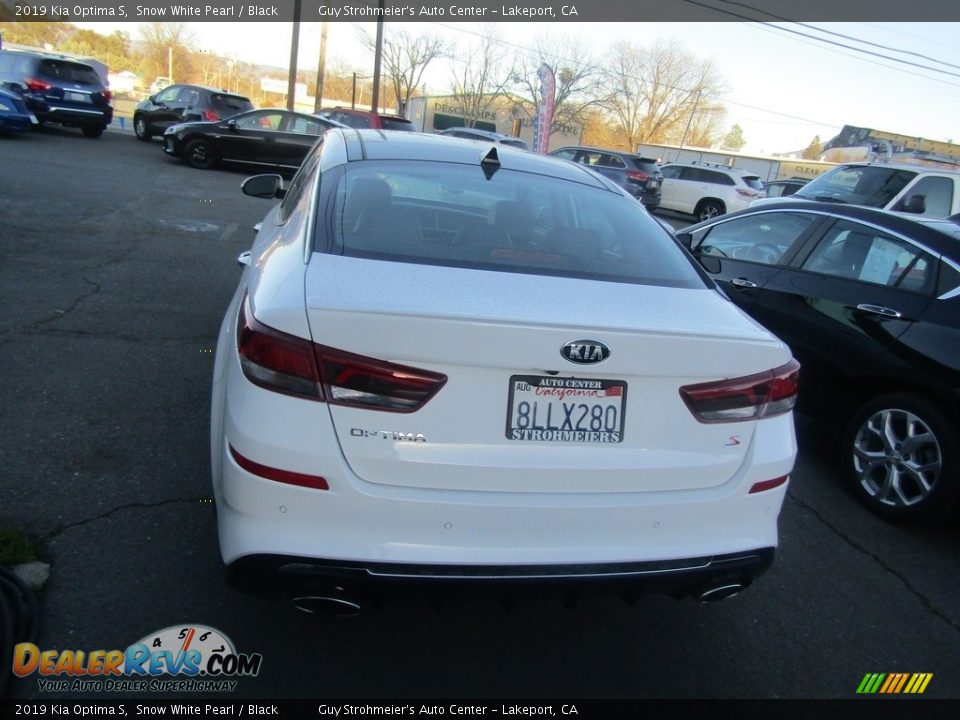 2019 Kia Optima S Snow White Pearl / Black Photo #14