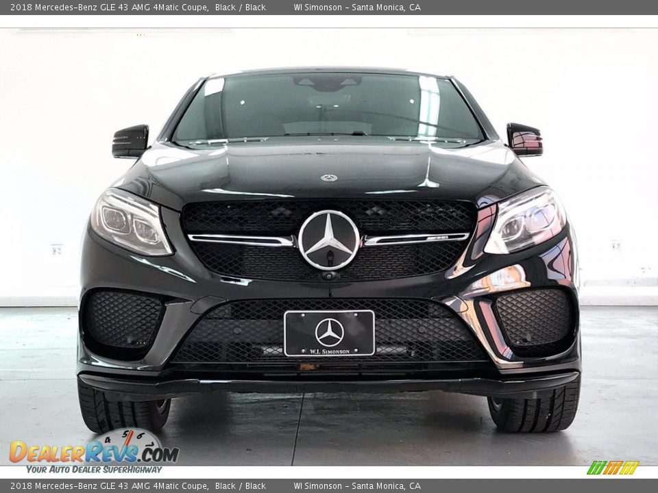 2018 Mercedes-Benz GLE 43 AMG 4Matic Coupe Black / Black Photo #2