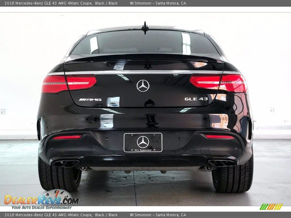 2018 Mercedes-Benz GLE 43 AMG 4Matic Coupe Black / Black Photo #3