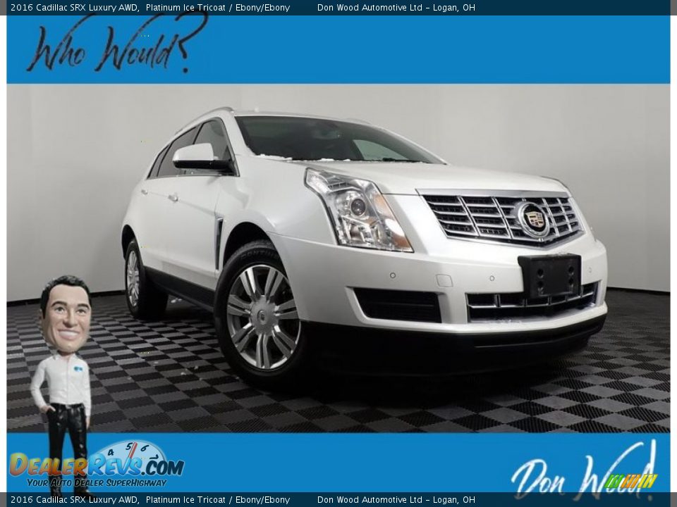 2016 Cadillac SRX Luxury AWD Platinum Ice Tricoat / Ebony/Ebony Photo #1