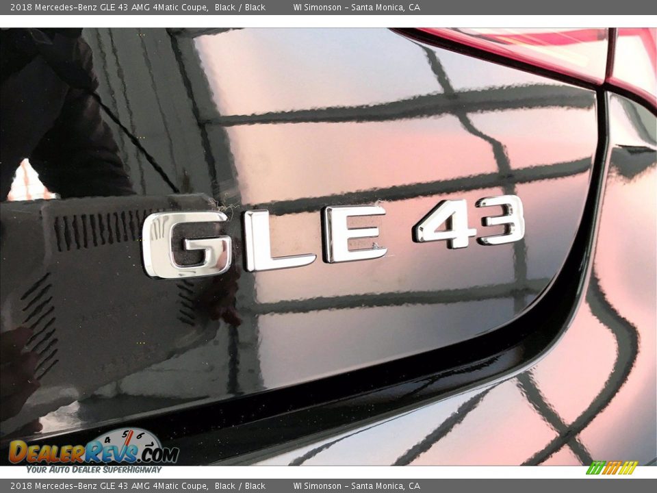 2018 Mercedes-Benz GLE 43 AMG 4Matic Coupe Black / Black Photo #7