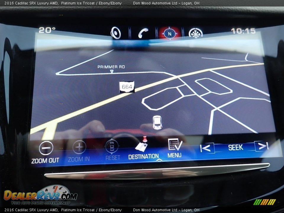 2016 Cadillac SRX Luxury AWD Platinum Ice Tricoat / Ebony/Ebony Photo #4