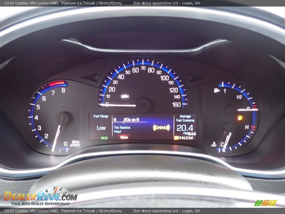 2016 Cadillac SRX Luxury AWD Platinum Ice Tricoat / Ebony/Ebony Photo #6