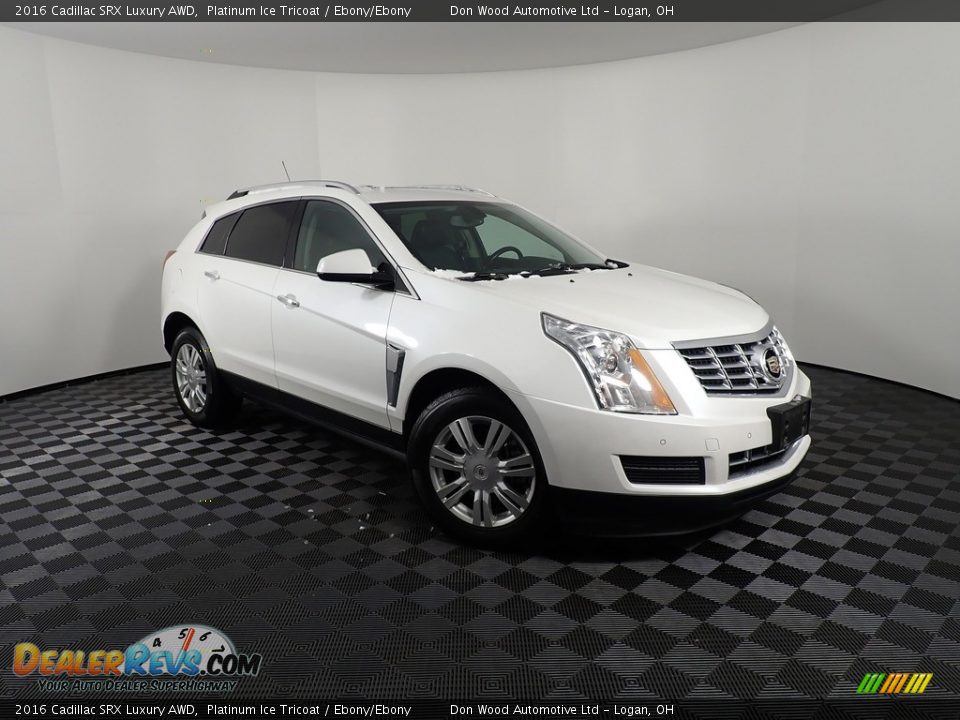 2016 Cadillac SRX Luxury AWD Platinum Ice Tricoat / Ebony/Ebony Photo #8