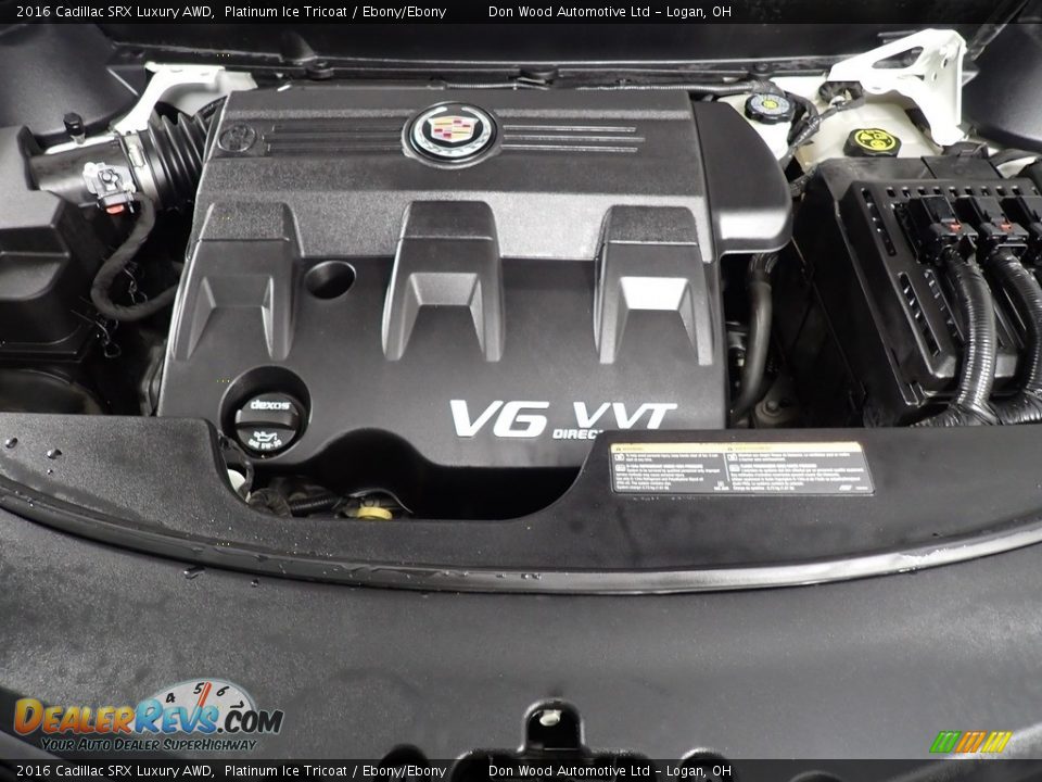 2016 Cadillac SRX Luxury AWD Platinum Ice Tricoat / Ebony/Ebony Photo #12