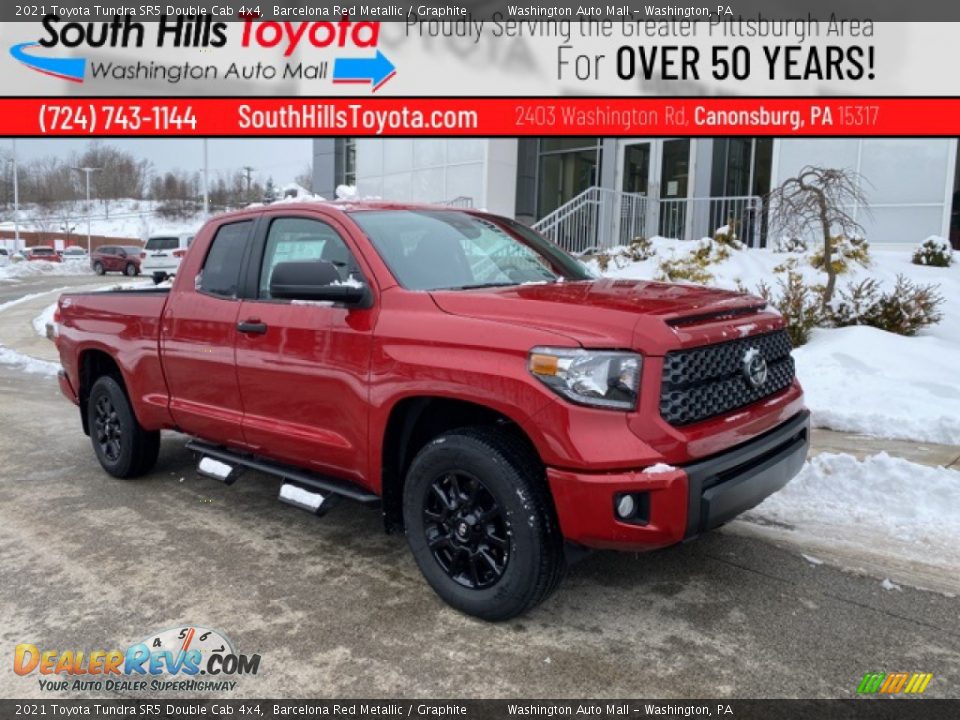 2021 Toyota Tundra SR5 Double Cab 4x4 Barcelona Red Metallic / Graphite Photo #1