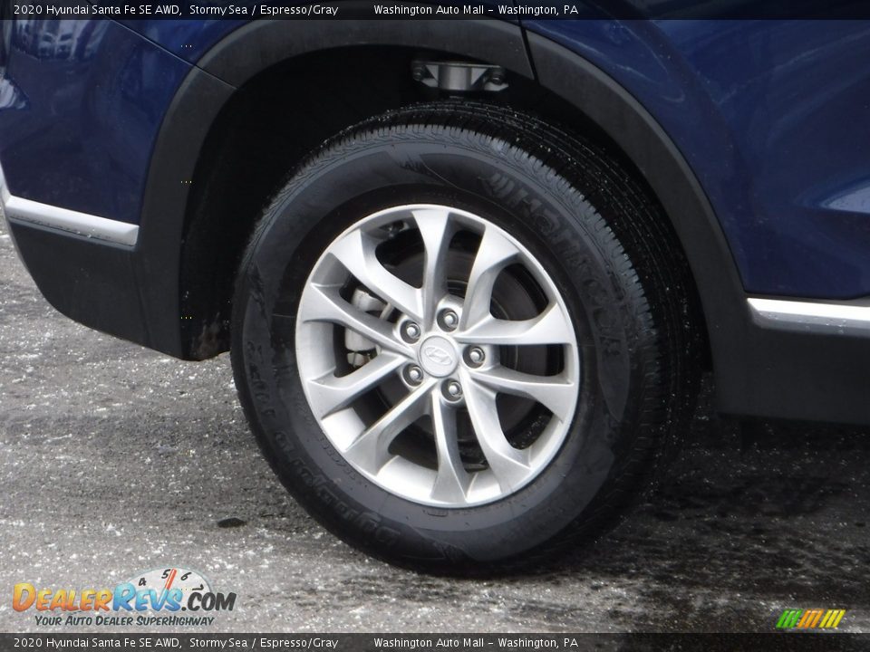 2020 Hyundai Santa Fe SE AWD Stormy Sea / Espresso/Gray Photo #3