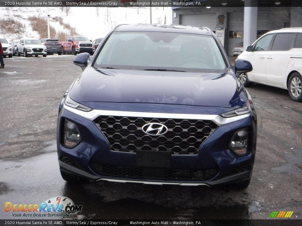 2020 Hyundai Santa Fe SE AWD Stormy Sea / Espresso/Gray Photo #4