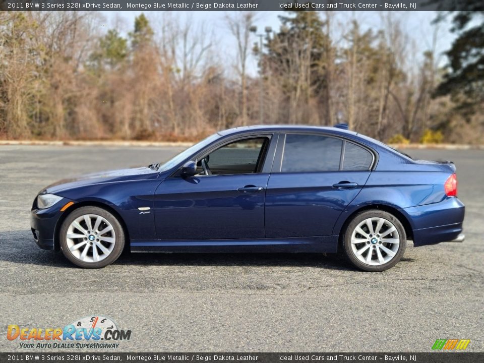 2011 BMW 3 Series 328i xDrive Sedan Montego Blue Metallic / Beige Dakota Leather Photo #2