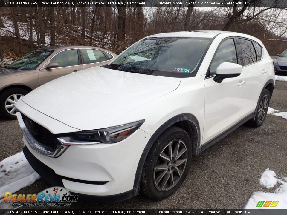 2018 Mazda CX-5 Grand Touring AWD Snowflake White Pearl Mica / Parchment Photo #1