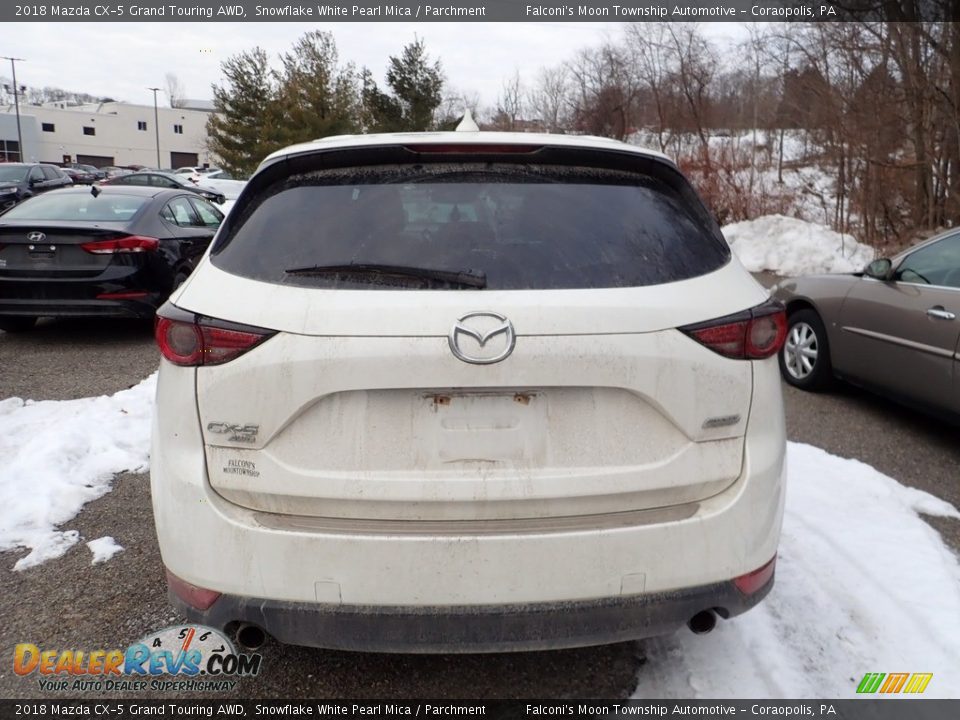 2018 Mazda CX-5 Grand Touring AWD Snowflake White Pearl Mica / Parchment Photo #3