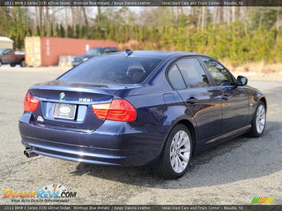 2011 BMW 3 Series 328i xDrive Sedan Montego Blue Metallic / Beige Dakota Leather Photo #5