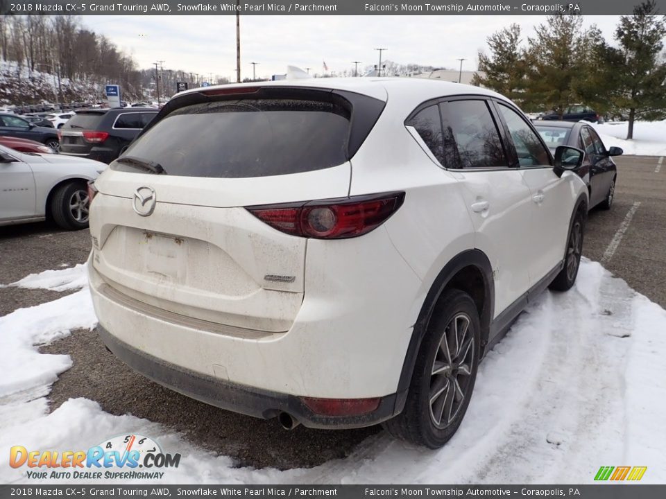 2018 Mazda CX-5 Grand Touring AWD Snowflake White Pearl Mica / Parchment Photo #4