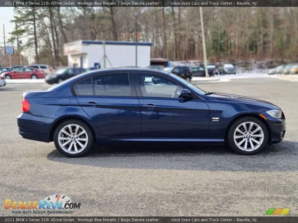 2011 BMW 3 Series 328i xDrive Sedan Montego Blue Metallic / Beige Dakota Leather Photo #6
