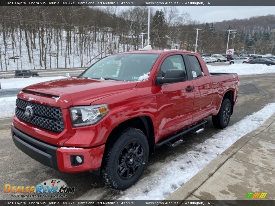 2021 Toyota Tundra SR5 Double Cab 4x4 Barcelona Red Metallic / Graphite Photo #12