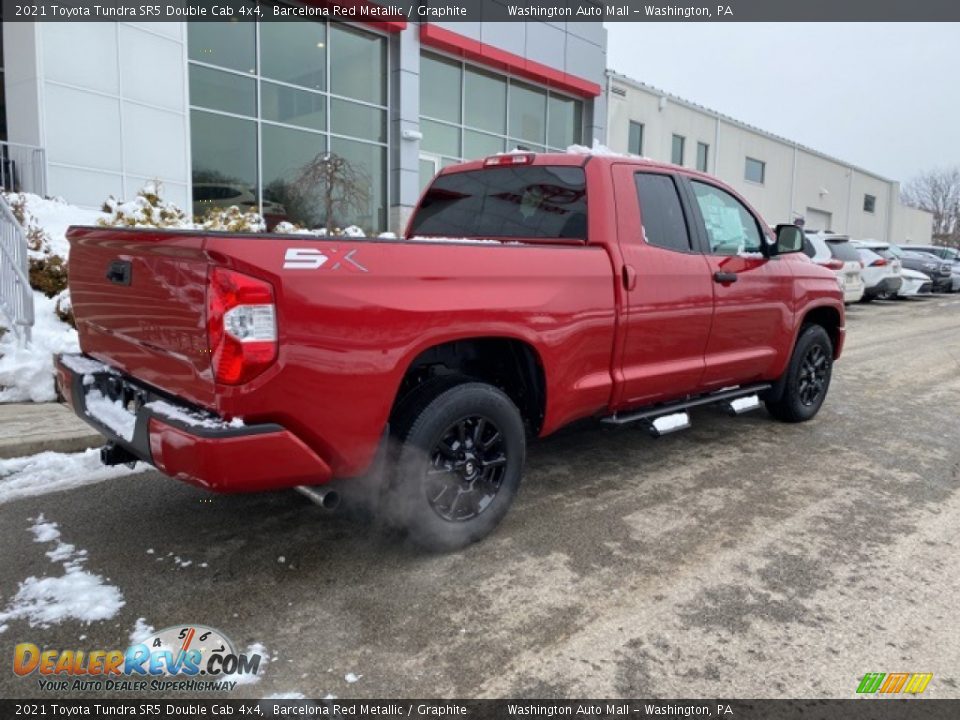 2021 Toyota Tundra SR5 Double Cab 4x4 Barcelona Red Metallic / Graphite Photo #13