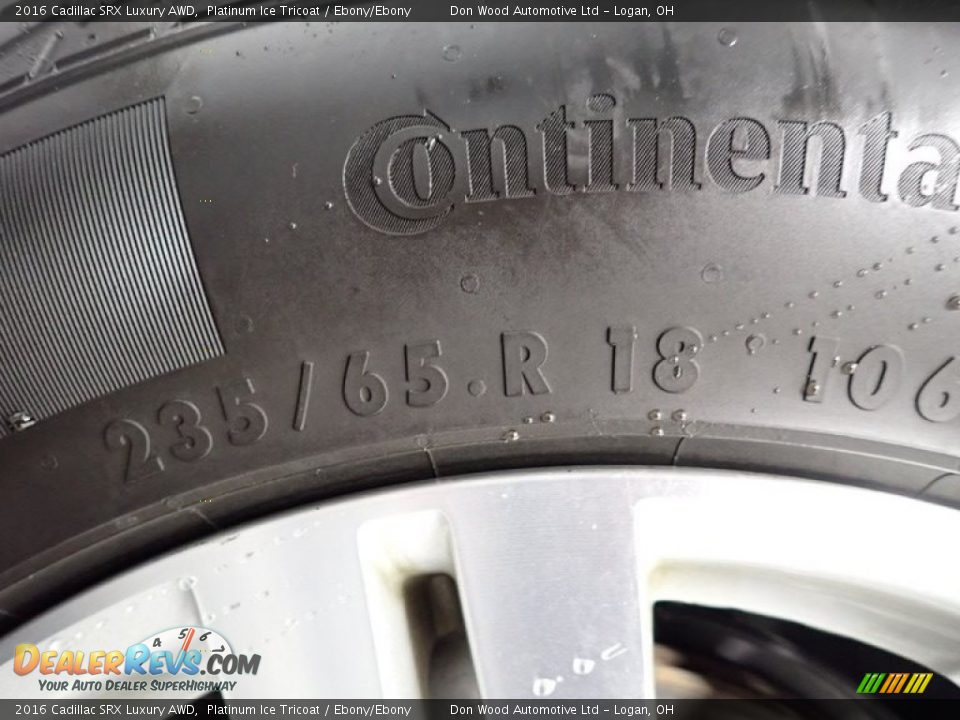 2016 Cadillac SRX Luxury AWD Platinum Ice Tricoat / Ebony/Ebony Photo #24