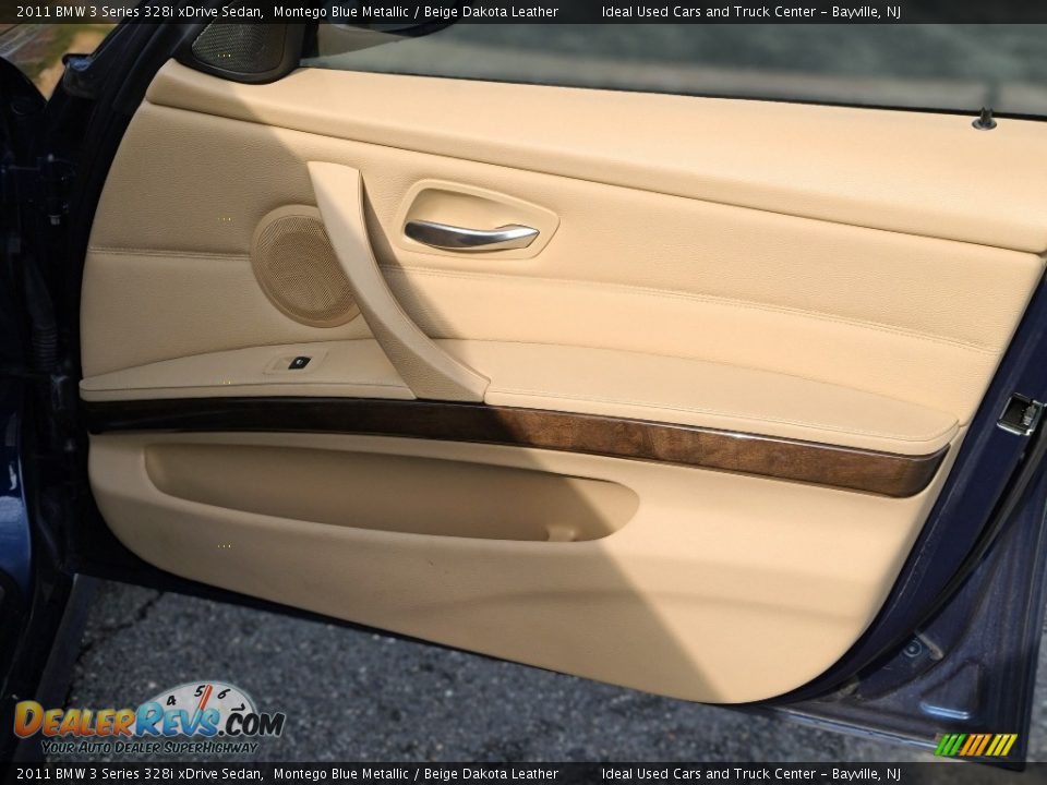 2011 BMW 3 Series 328i xDrive Sedan Montego Blue Metallic / Beige Dakota Leather Photo #9