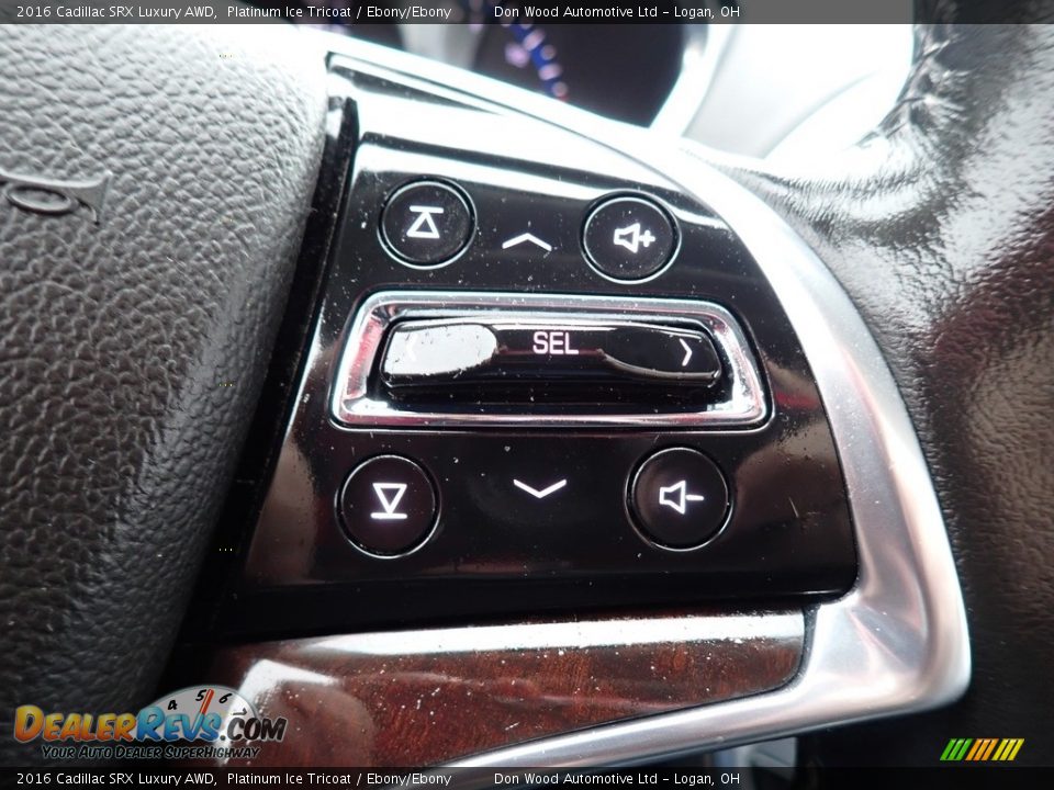 2016 Cadillac SRX Luxury AWD Platinum Ice Tricoat / Ebony/Ebony Photo #27
