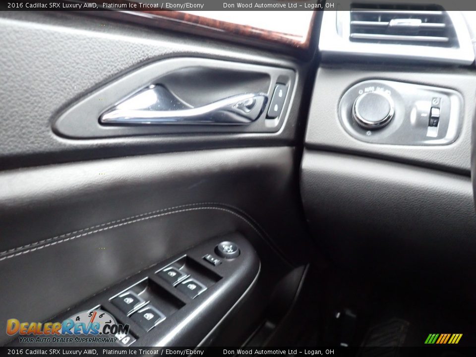 2016 Cadillac SRX Luxury AWD Platinum Ice Tricoat / Ebony/Ebony Photo #29