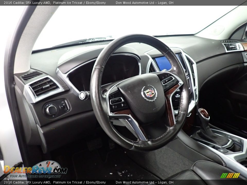 2016 Cadillac SRX Luxury AWD Platinum Ice Tricoat / Ebony/Ebony Photo #34