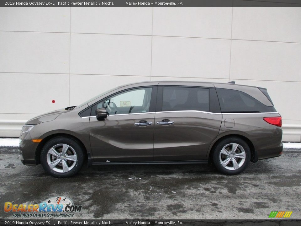 2019 Honda Odyssey EX-L Pacific Pewter Metallic / Mocha Photo #2