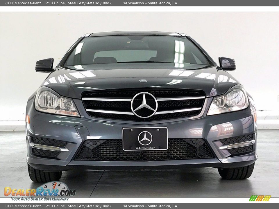 2014 Mercedes-Benz C 250 Coupe Steel Grey Metallic / Black Photo #2