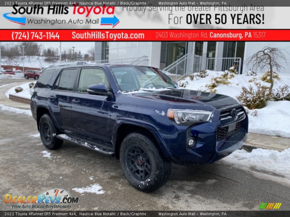 2021 Toyota 4Runner SR5 Premium 4x4 Nautical Blue Metallic / Black/Graphite Photo #1