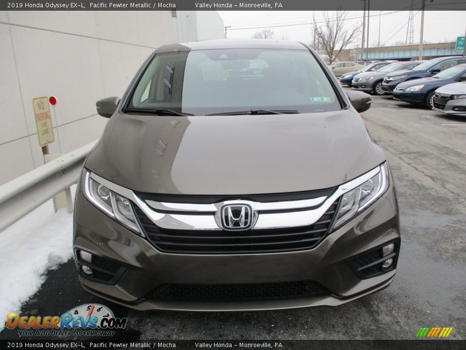 2019 Honda Odyssey EX-L Pacific Pewter Metallic / Mocha Photo #6