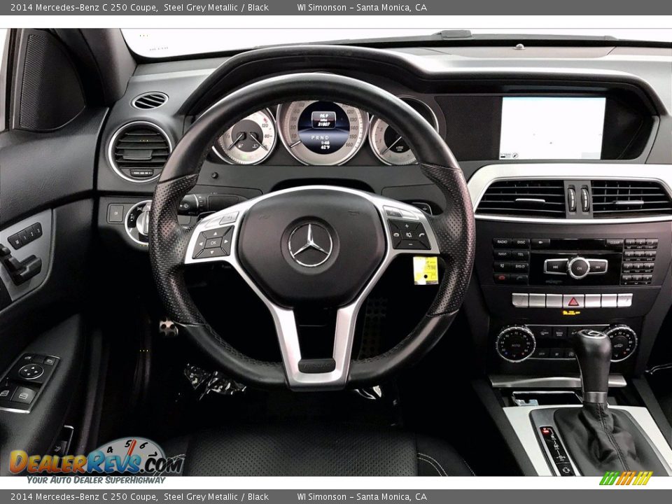 2014 Mercedes-Benz C 250 Coupe Steel Grey Metallic / Black Photo #4