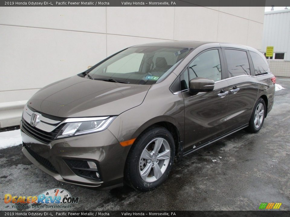 2019 Honda Odyssey EX-L Pacific Pewter Metallic / Mocha Photo #7