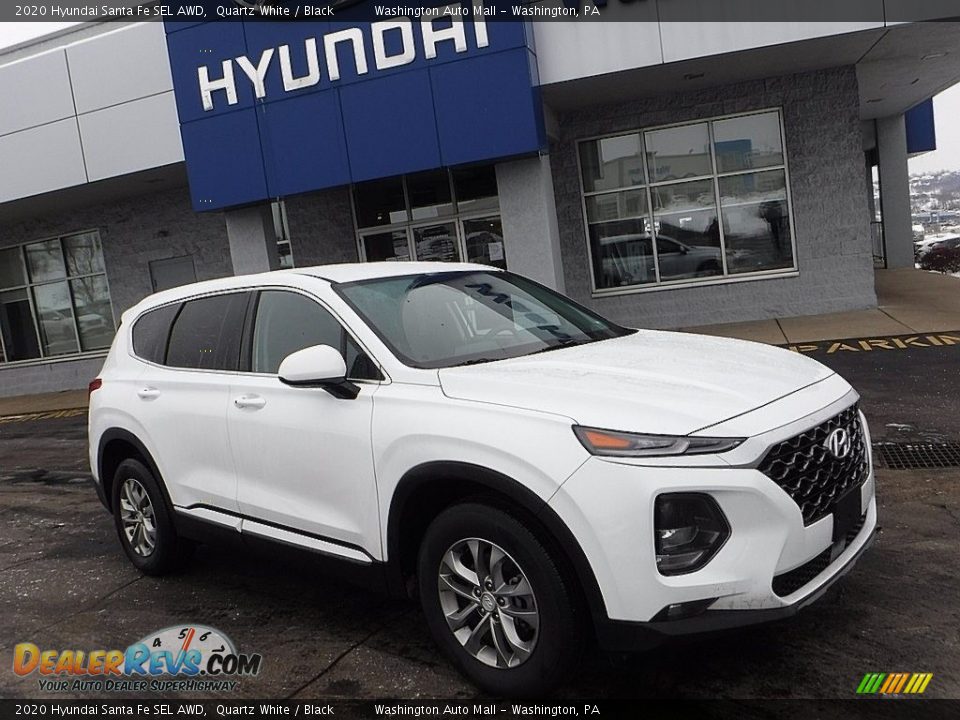 2020 Hyundai Santa Fe SEL AWD Quartz White / Black Photo #1