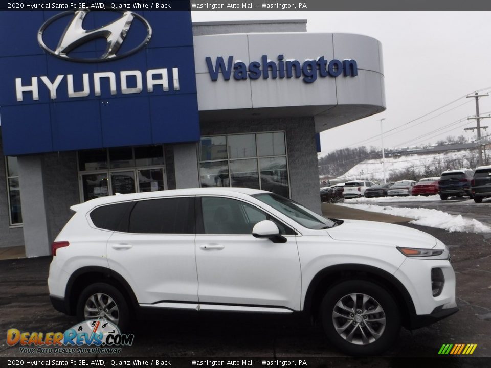 2020 Hyundai Santa Fe SEL AWD Quartz White / Black Photo #2