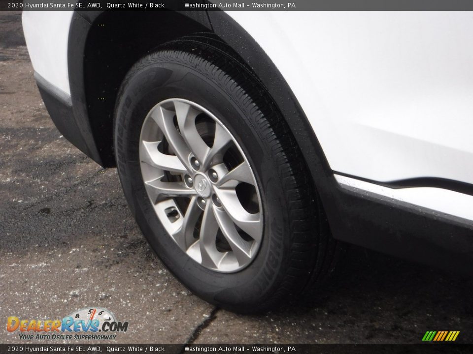 2020 Hyundai Santa Fe SEL AWD Quartz White / Black Photo #3