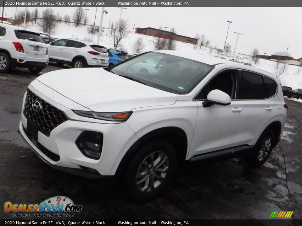 2020 Hyundai Santa Fe SEL AWD Quartz White / Black Photo #5