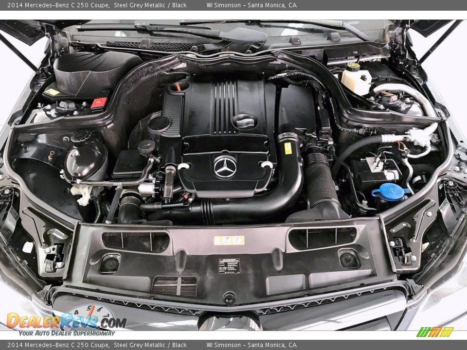 2014 Mercedes-Benz C 250 Coupe Steel Grey Metallic / Black Photo #9