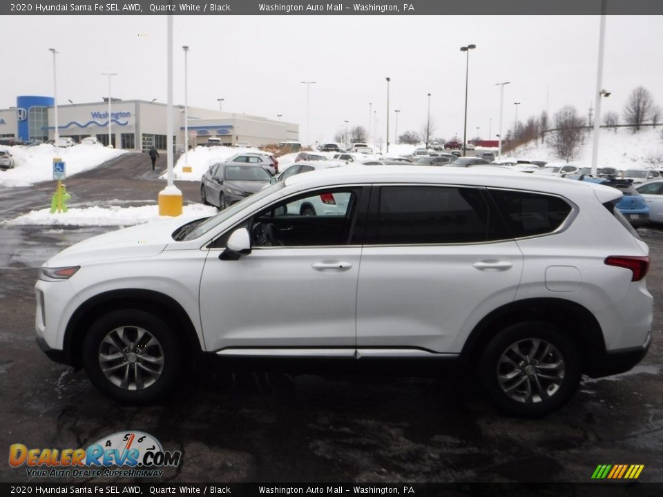 2020 Hyundai Santa Fe SEL AWD Quartz White / Black Photo #6