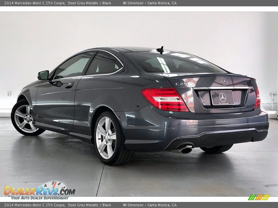 2014 Mercedes-Benz C 250 Coupe Steel Grey Metallic / Black Photo #10