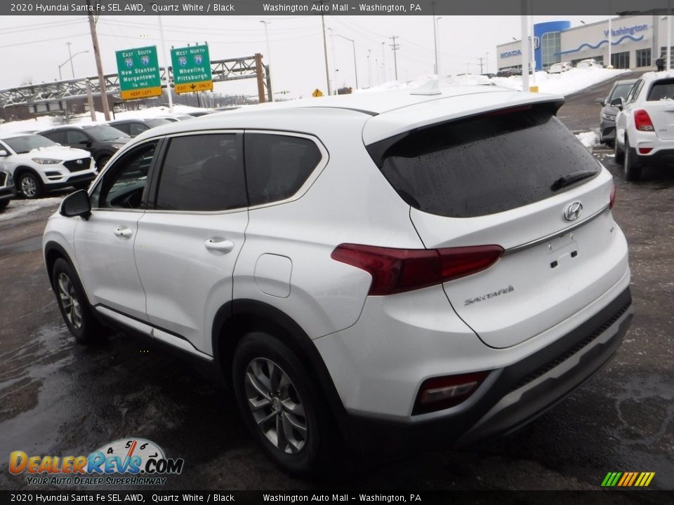 2020 Hyundai Santa Fe SEL AWD Quartz White / Black Photo #7