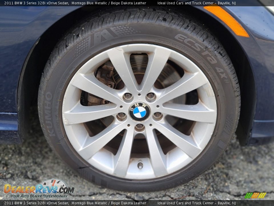 2011 BMW 3 Series 328i xDrive Sedan Montego Blue Metallic / Beige Dakota Leather Photo #27