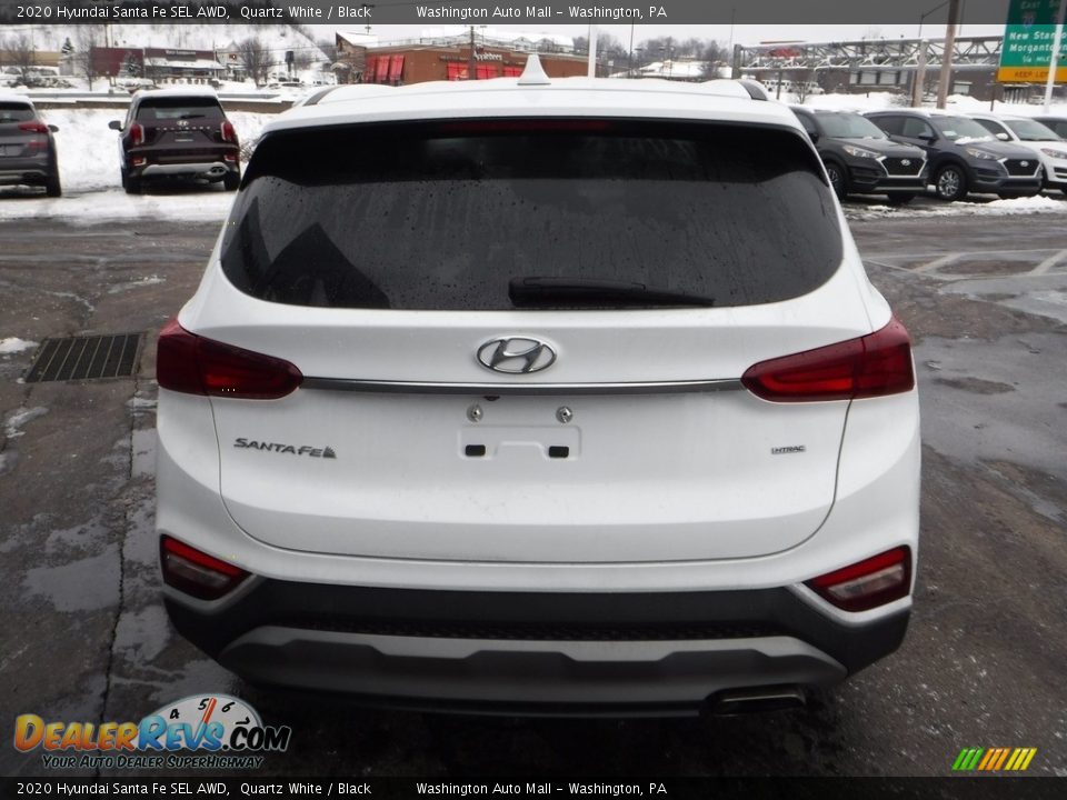 2020 Hyundai Santa Fe SEL AWD Quartz White / Black Photo #8
