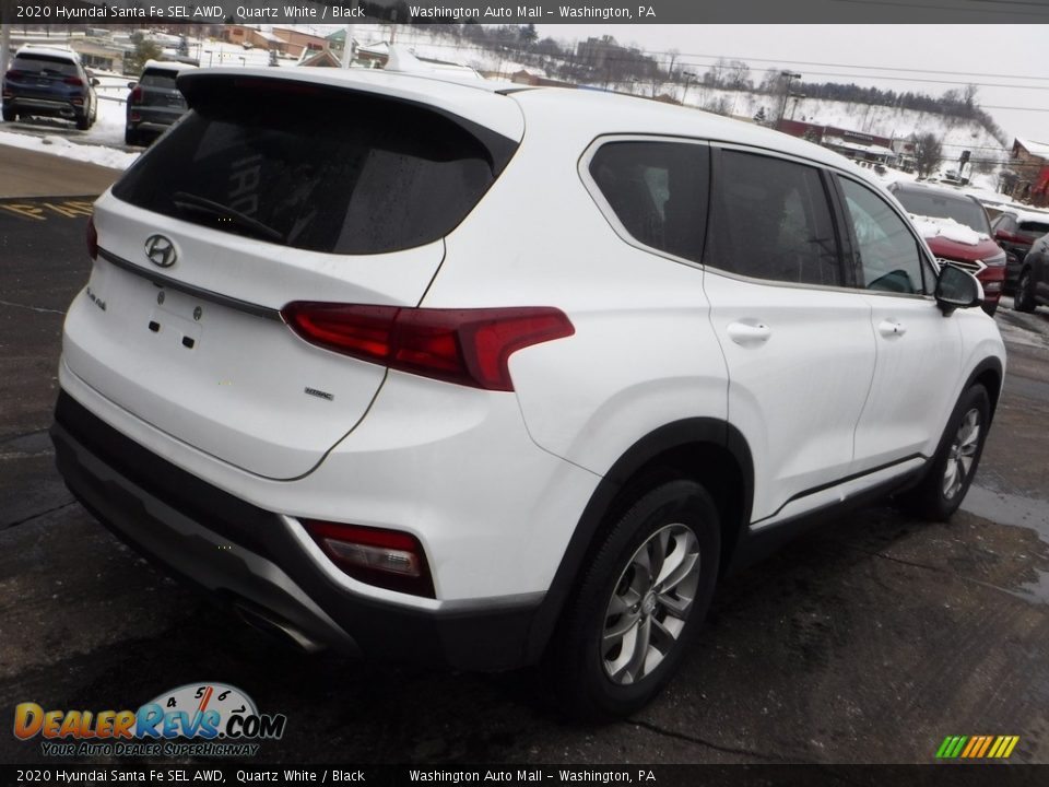 2020 Hyundai Santa Fe SEL AWD Quartz White / Black Photo #9