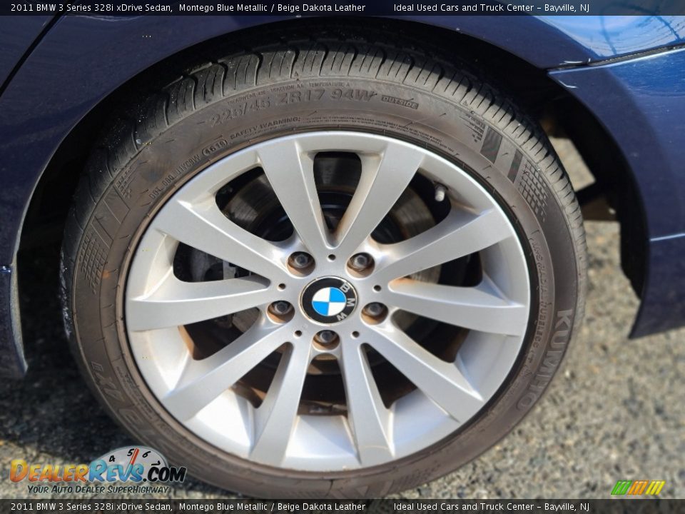 2011 BMW 3 Series 328i xDrive Sedan Montego Blue Metallic / Beige Dakota Leather Photo #29