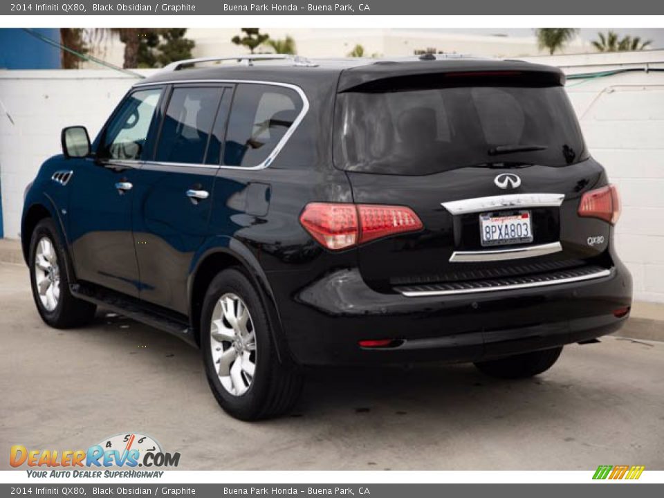 2014 Infiniti QX80 Black Obsidian / Graphite Photo #2