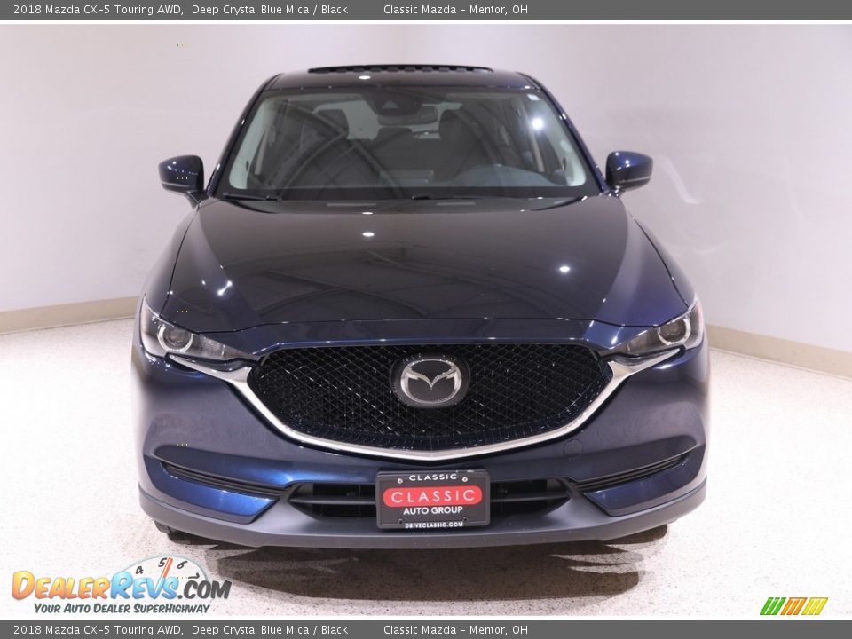 2018 Mazda CX-5 Touring AWD Deep Crystal Blue Mica / Black Photo #2