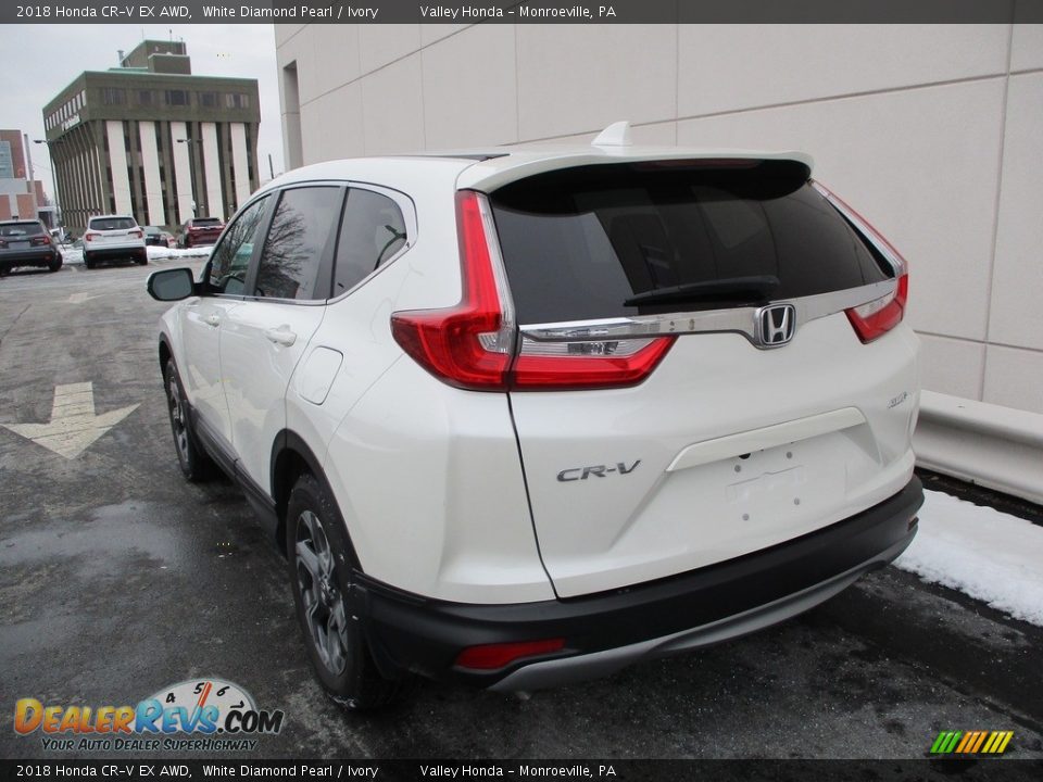 2018 Honda CR-V EX AWD White Diamond Pearl / Ivory Photo #3