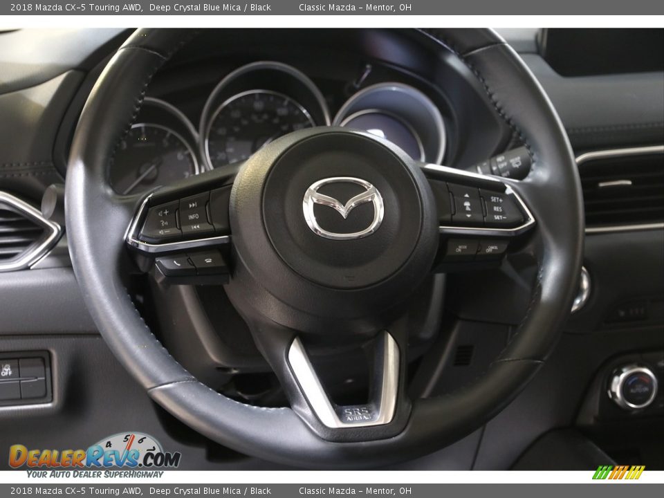2018 Mazda CX-5 Touring AWD Deep Crystal Blue Mica / Black Photo #7